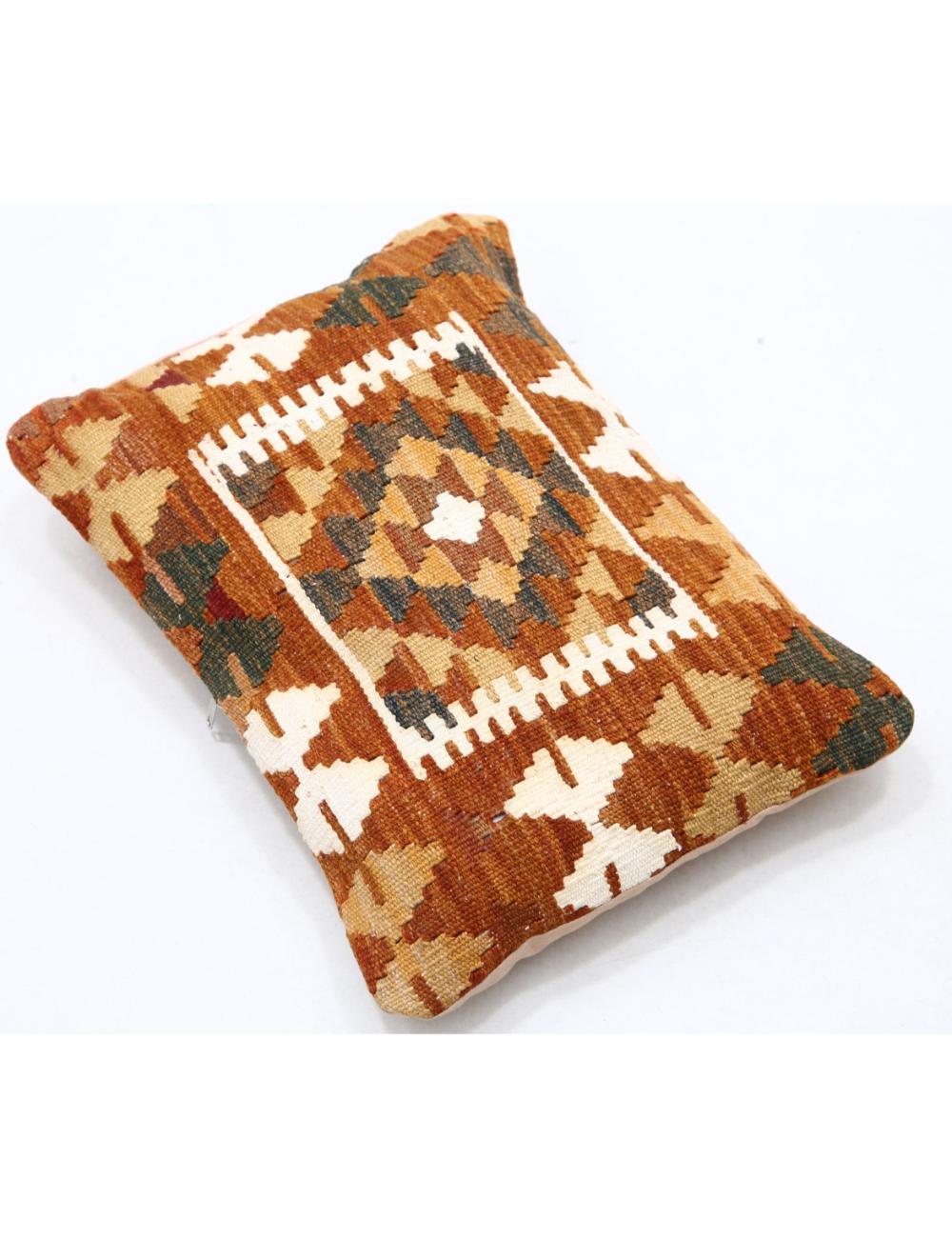 Hand Woven Tribal Multi Color Geometric Wool Pillow - 1'0'' x 1'5'' Arteverk Arteverk Rugs