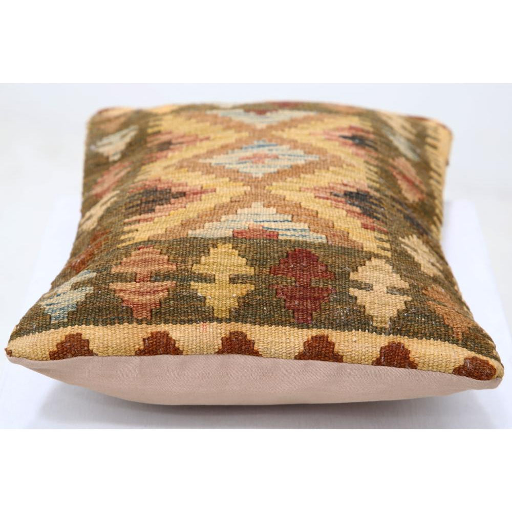 Hand Woven Tribal  Wool Pillow - 1'0'' x 1'5''