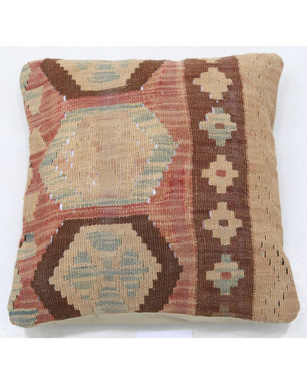 Hand Woven Tribal  Wool Pillow - 1'5'' x 1'5''