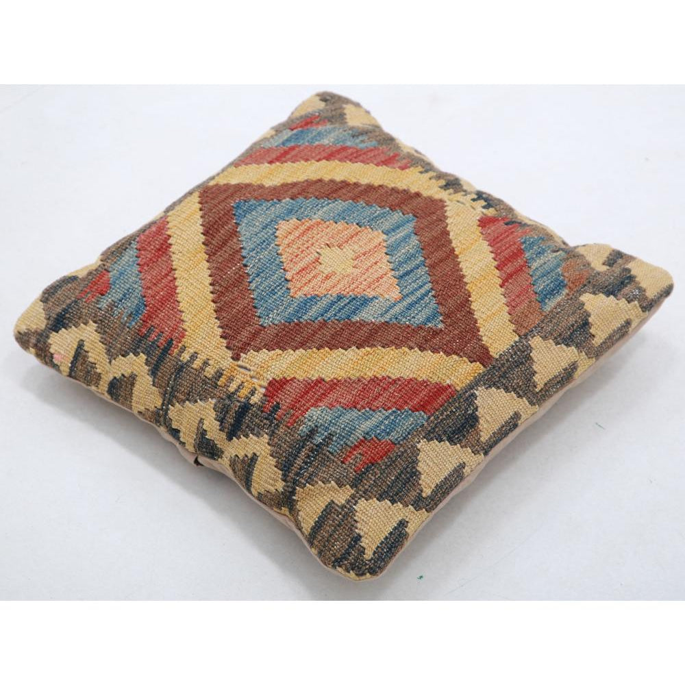 Hand Woven Tribal  Wool Pillow - 1'5'' x 1'5''