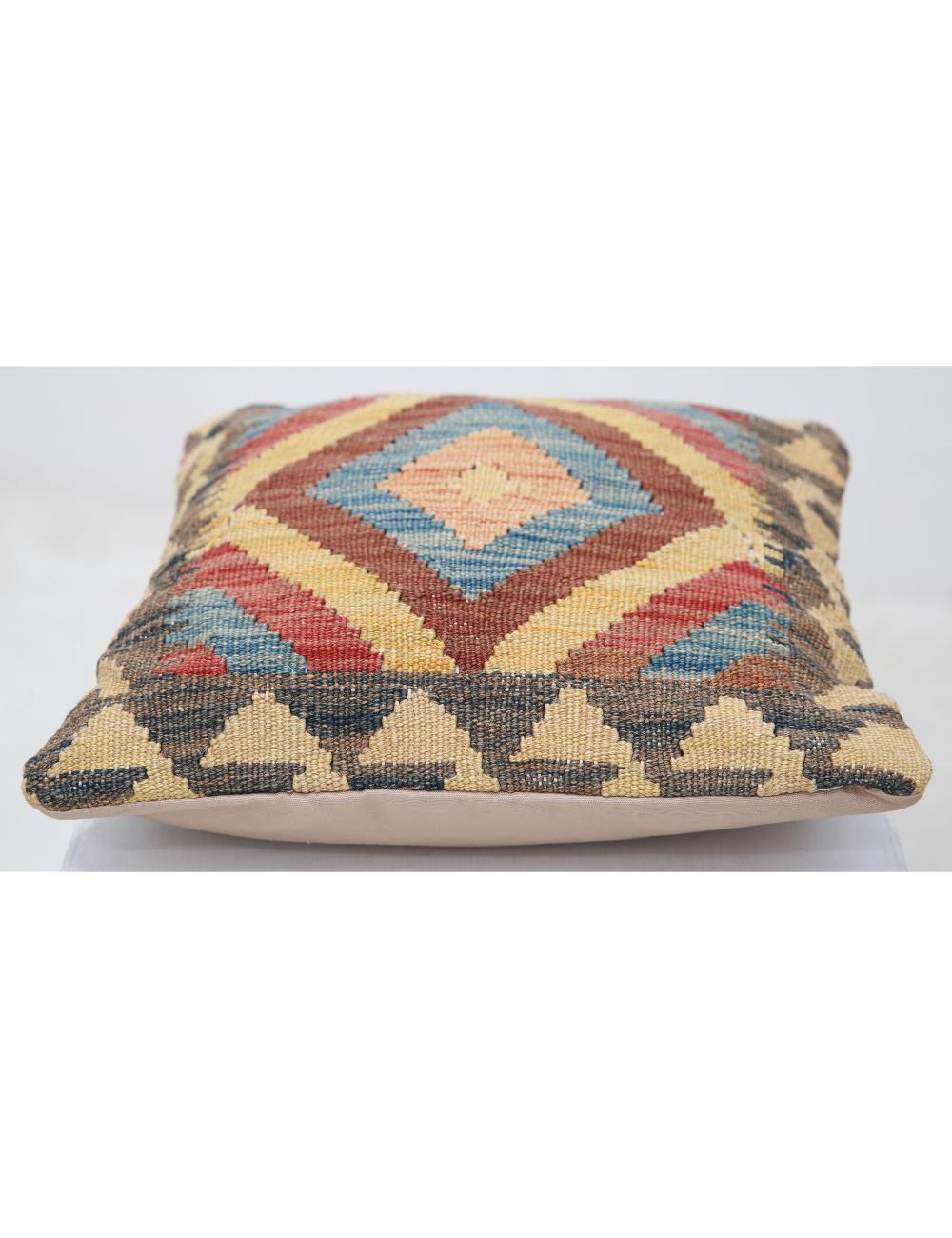 Hand Woven Tribal  Wool Pillow - 1'5'' x 1'5''