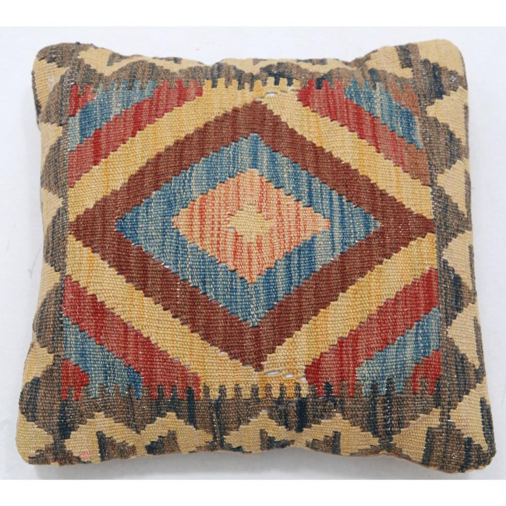 Hand Woven Tribal  Wool Pillow - 1'5'' x 1'5''