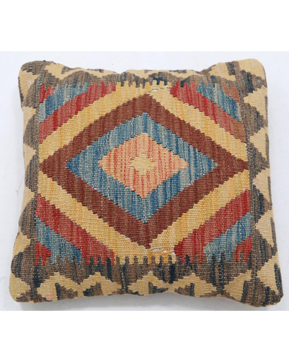 Hand Woven Tribal  Wool Pillow - 1'5'' x 1'5''