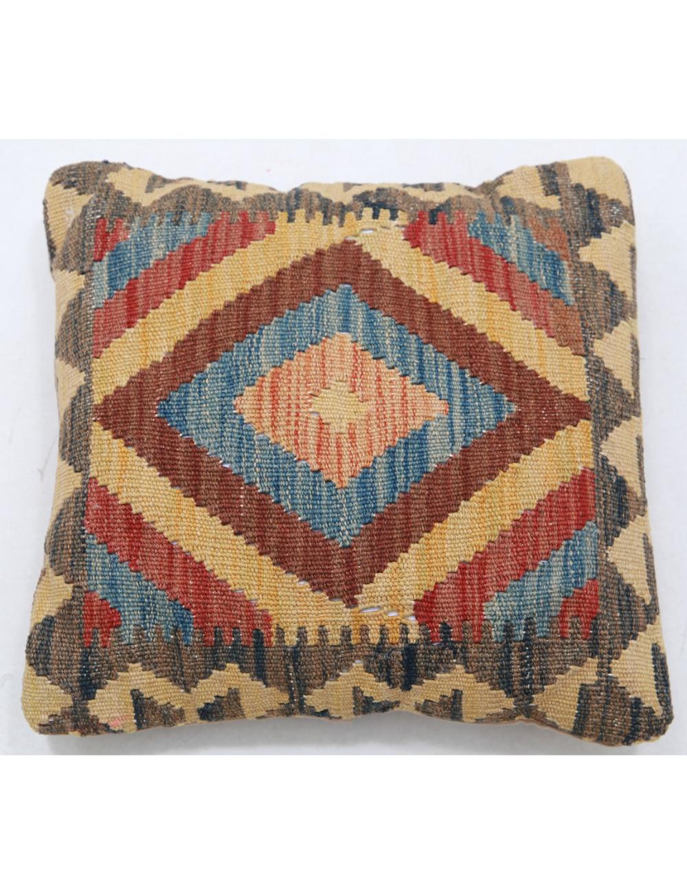 Hand Woven Tribal  Wool Pillow - 1'5'' x 1'5''