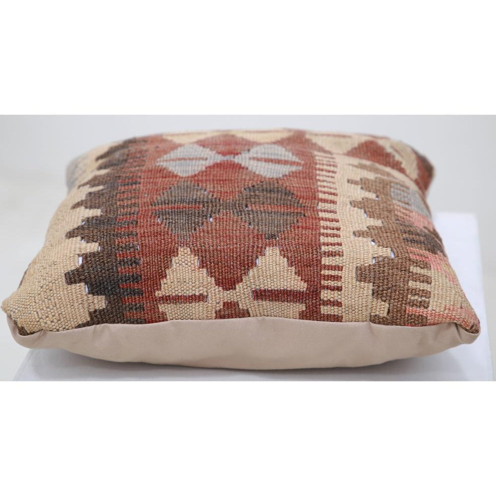 Hand Woven Tribal  Wool Pillow - 1'5'' x 1'5''