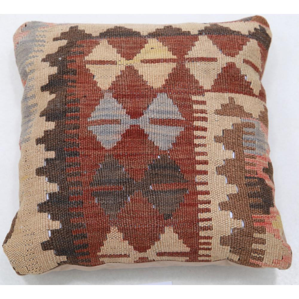 Hand Woven Tribal  Wool Pillow - 1'5'' x 1'5''