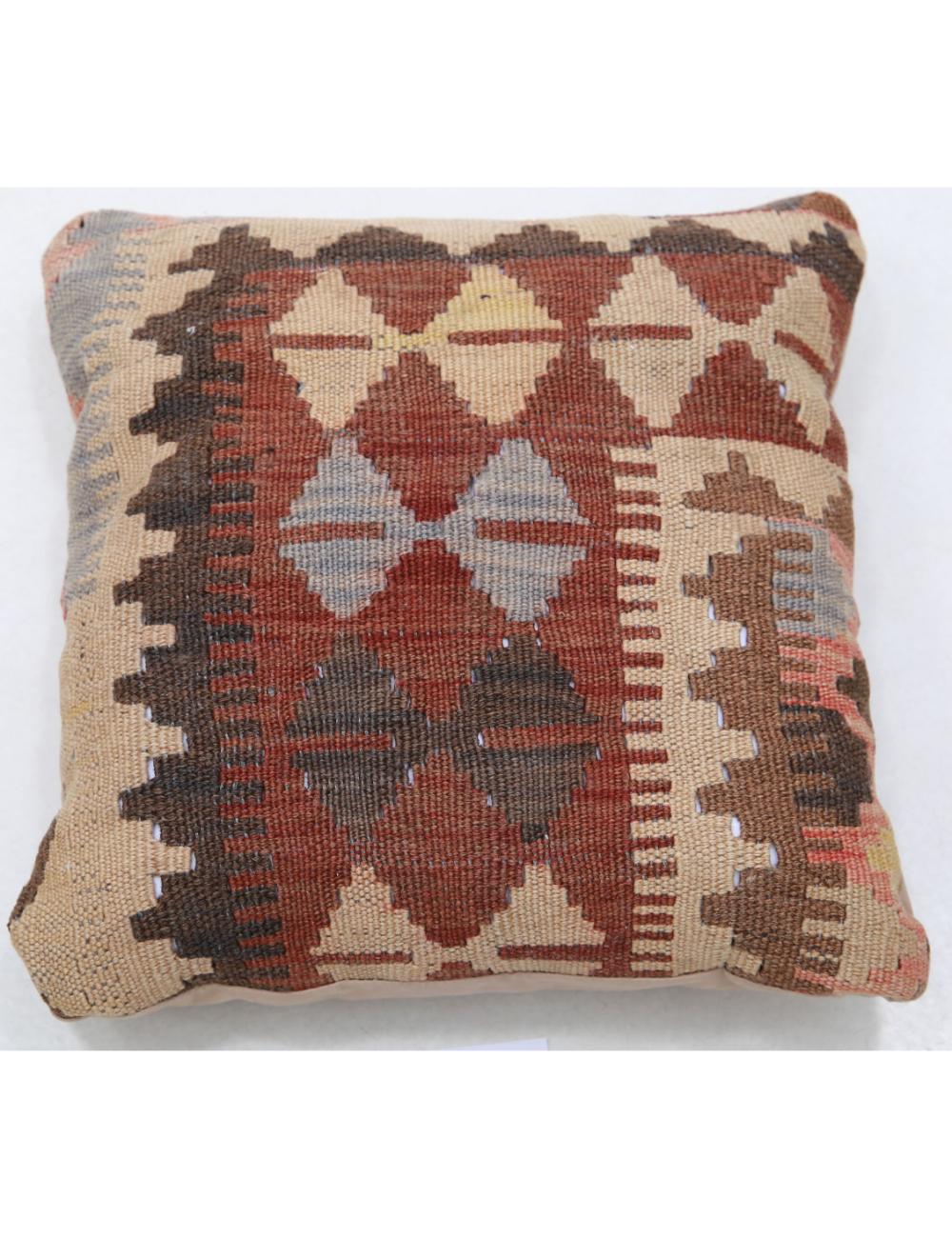 Hand Woven Tribal  Wool Pillow - 1&#39;5&#39;&#39; x 1&#39;5&#39;&#39;