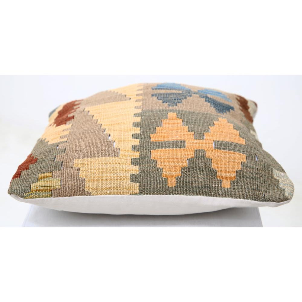 Hand Woven Tribal  Wool Pillow - 1'5'' x 1'5''