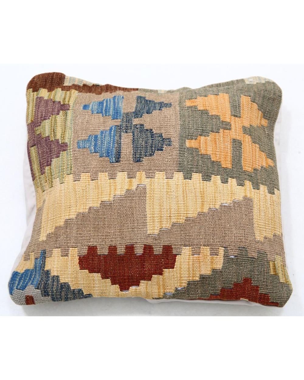 Hand Woven Tribal  Wool Pillow - 1'5'' x 1'5''