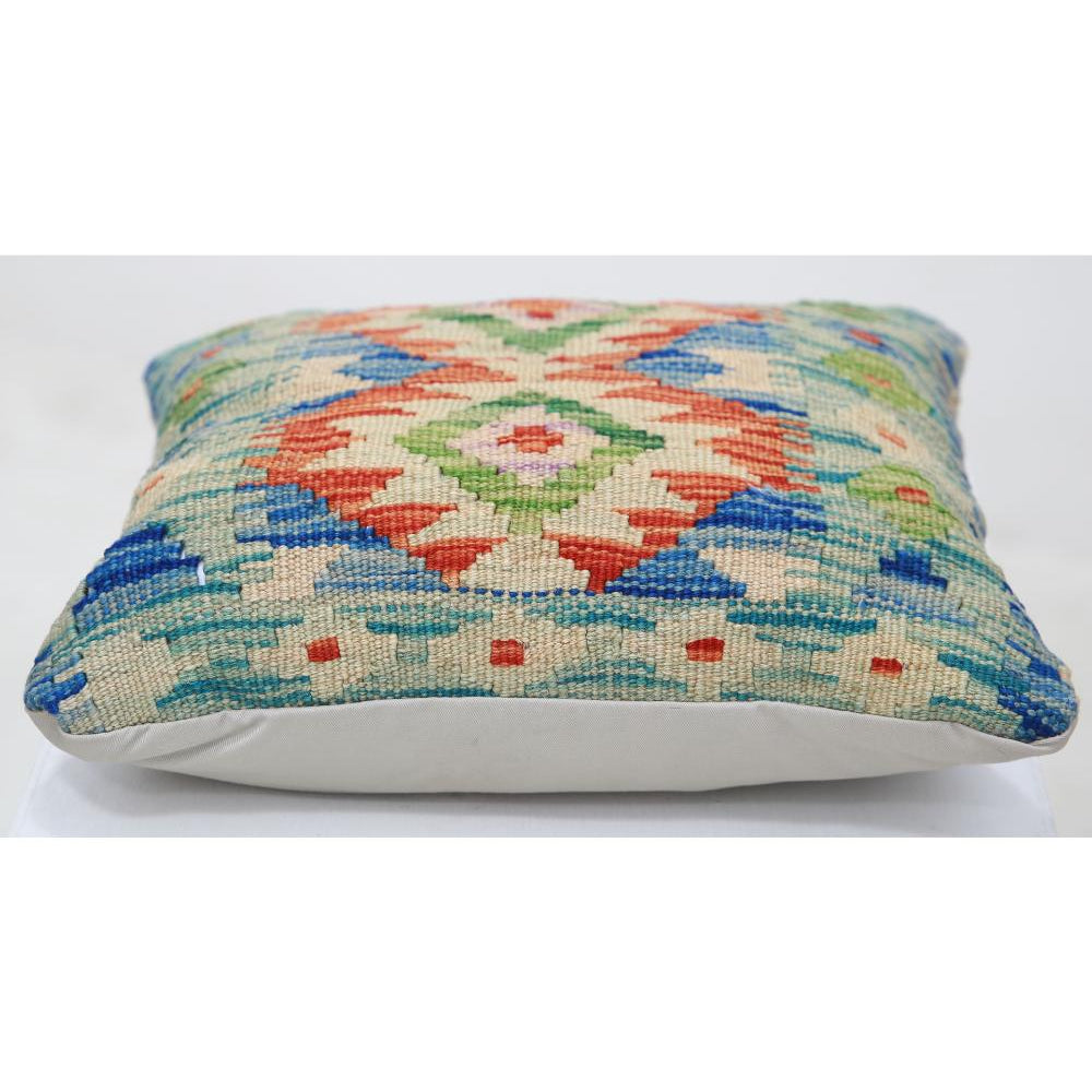 Hand Woven Tribal  Wool Pillow - 1'5'' x 1'5''