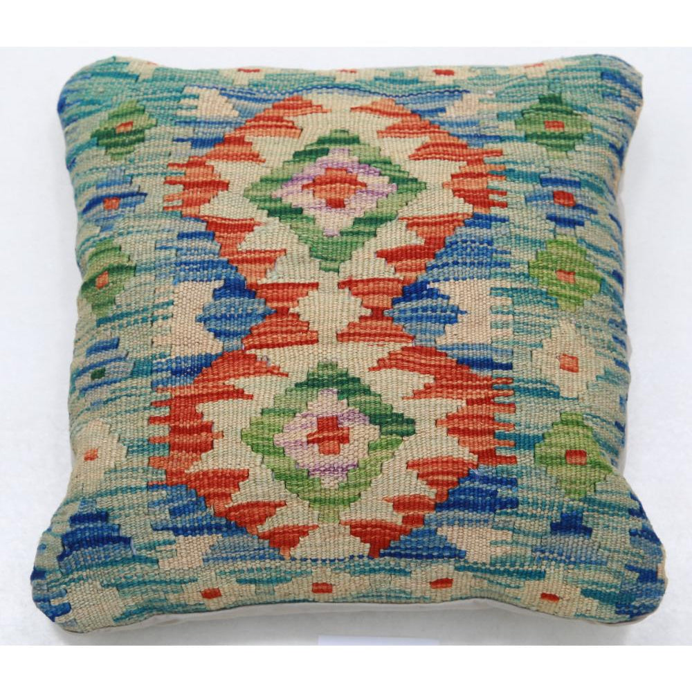Hand Woven Tribal  Wool Pillow - 1'5'' x 1'5''