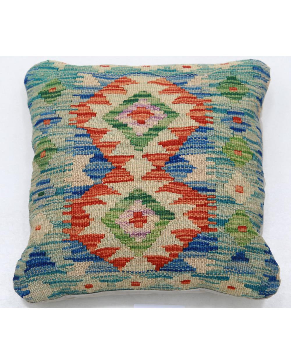 Hand Woven Tribal  Wool Pillow - 1'5'' x 1'5''
