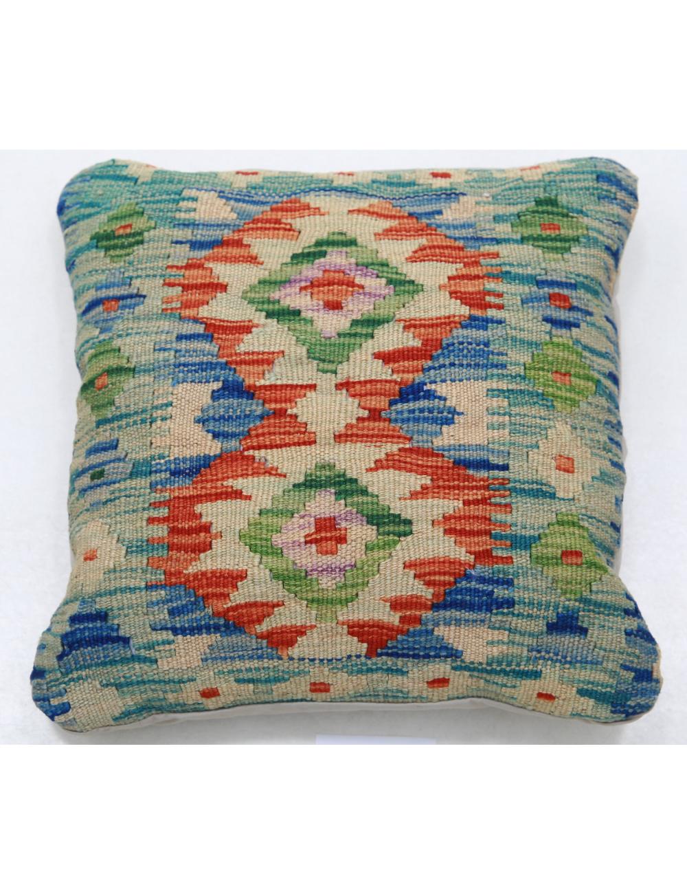 Hand Woven Tribal  Wool Pillow - 1&#39;5&#39;&#39; x 1&#39;5&#39;&#39;