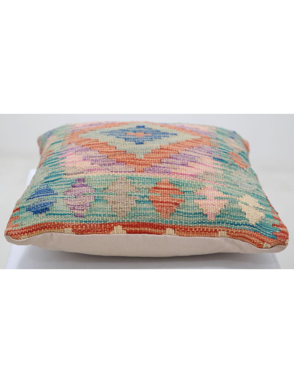 Hand Woven Tribal  Wool Pillow - 1'5'' x 1'5''