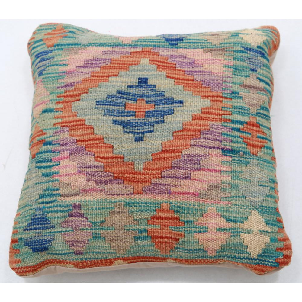 Hand Woven Tribal  Wool Pillow - 1'5'' x 1'5''