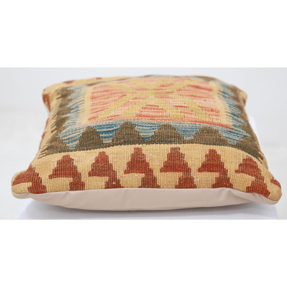 Hand Woven Tribal  Wool Pillow - 1'5'' x 1'5''