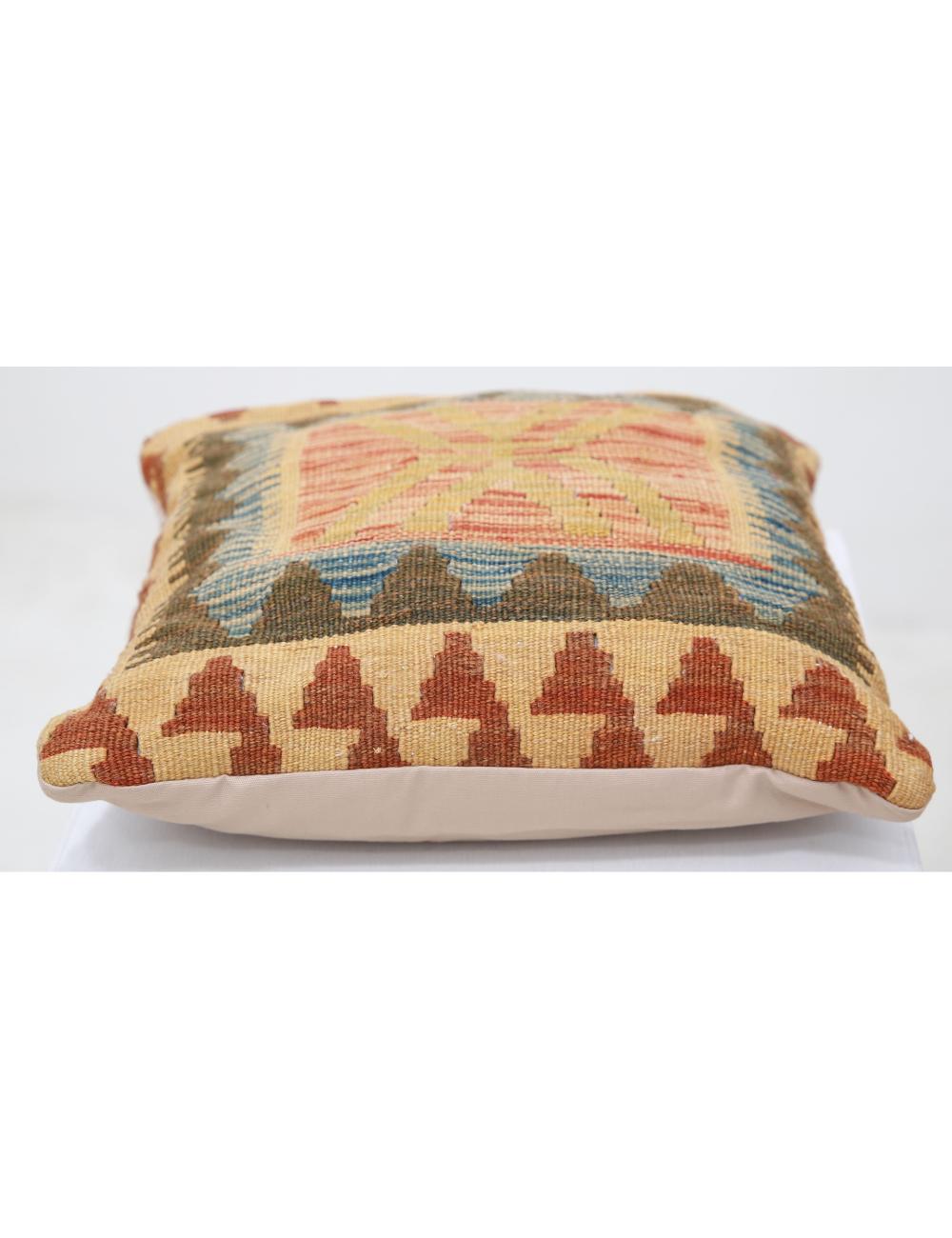 Hand Woven Tribal  Wool Pillow - 1'5'' x 1'5''