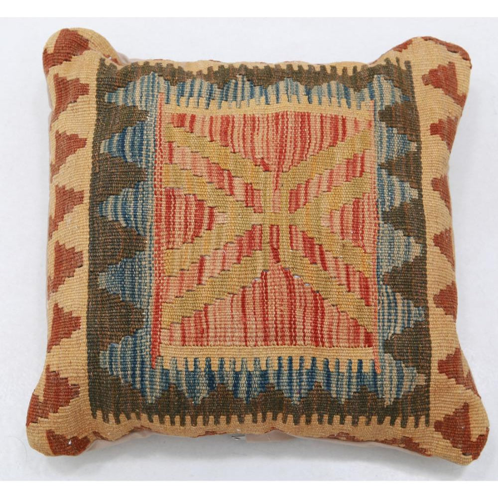 Hand Woven Tribal  Wool Pillow - 1'5'' x 1'5''