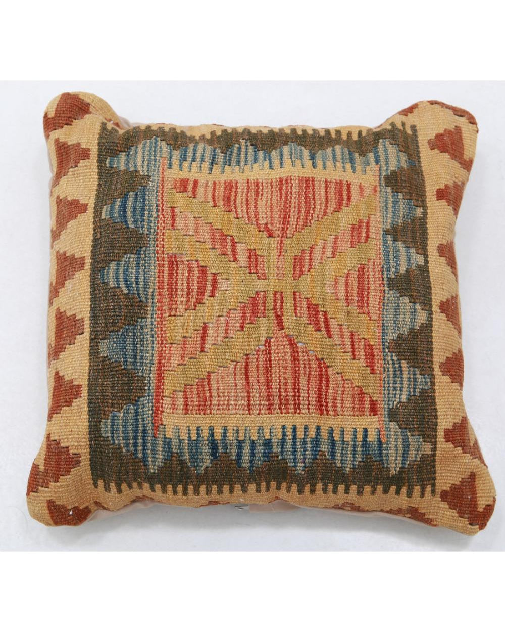 Hand Woven Tribal  Wool Pillow - 1'5'' x 1'5''