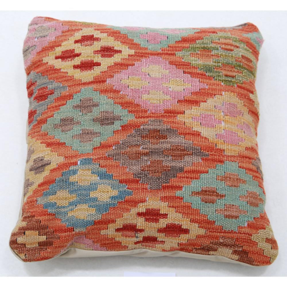 Hand Woven Tribal  Wool Pillow - 1'5'' x 1'5''