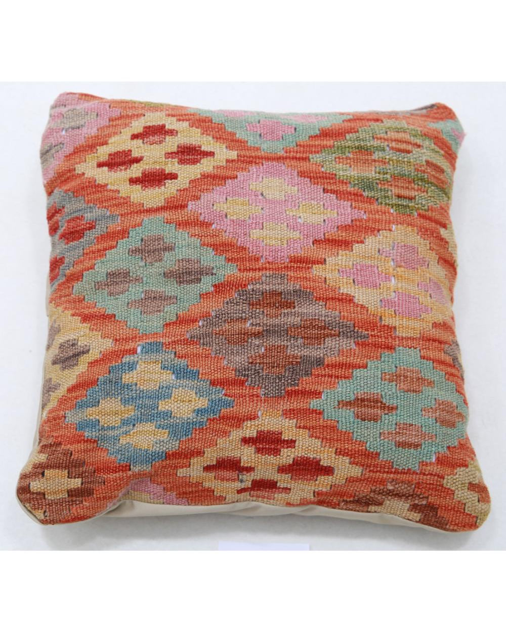 Hand Woven Tribal  Wool Pillow - 1'5'' x 1'5''