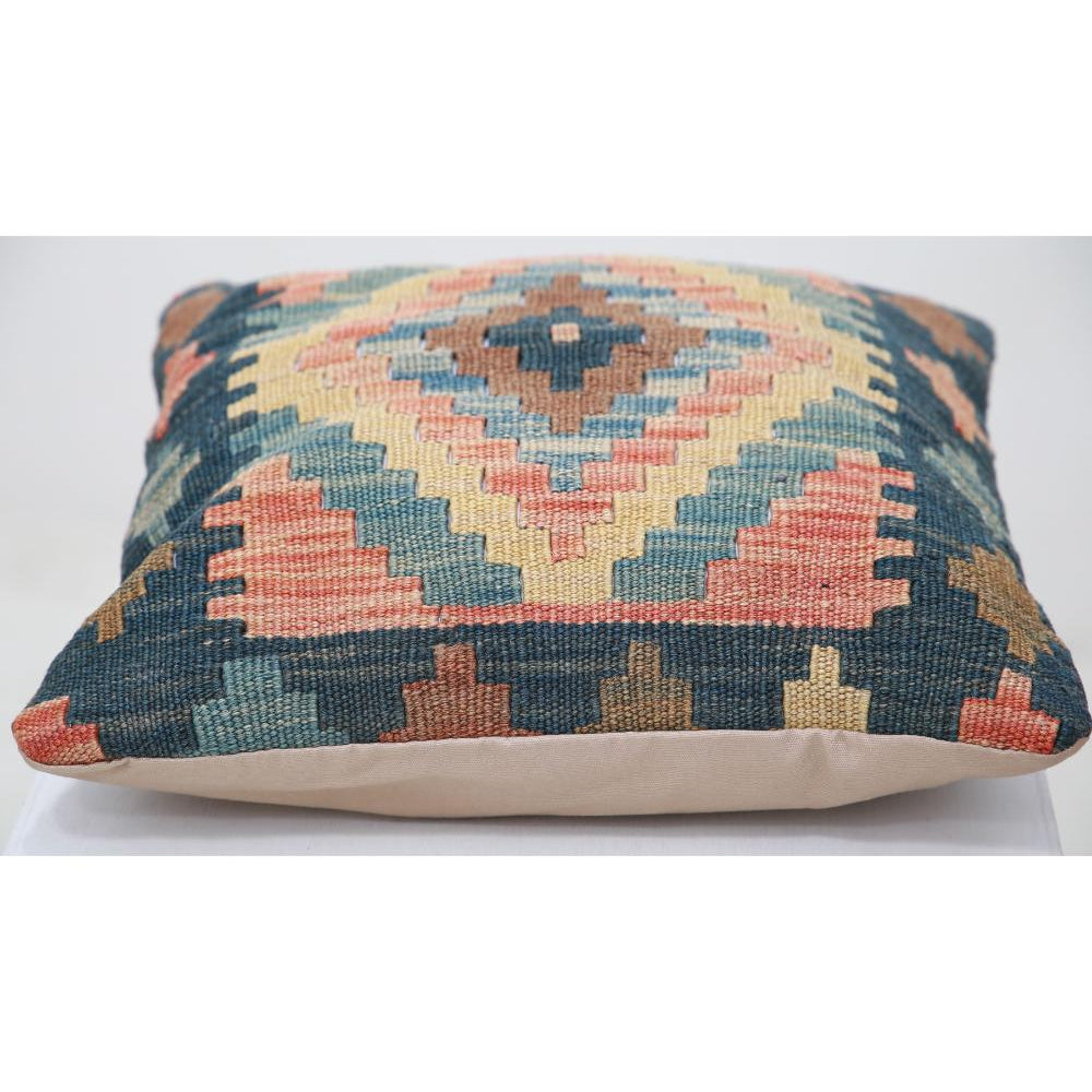 Hand Woven Tribal  Wool Pillow - 1'5'' x 1'5''