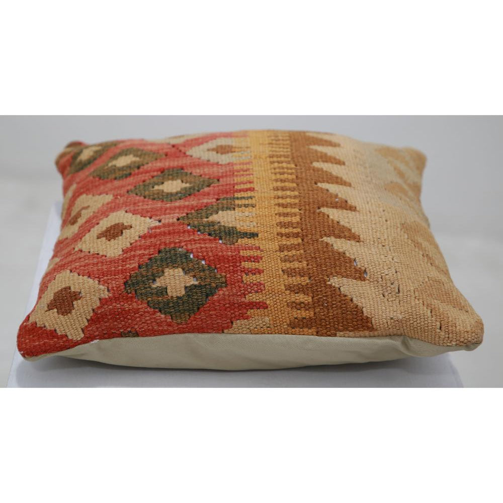Hand Woven Tribal  Wool Pillow - 1'5'' x 1'5''