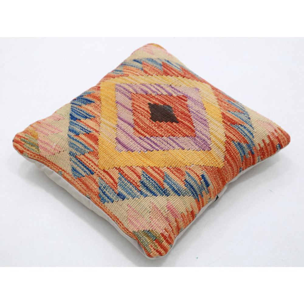 Hand Woven Tribal  Wool Pillow - 1'5'' x 1'5''