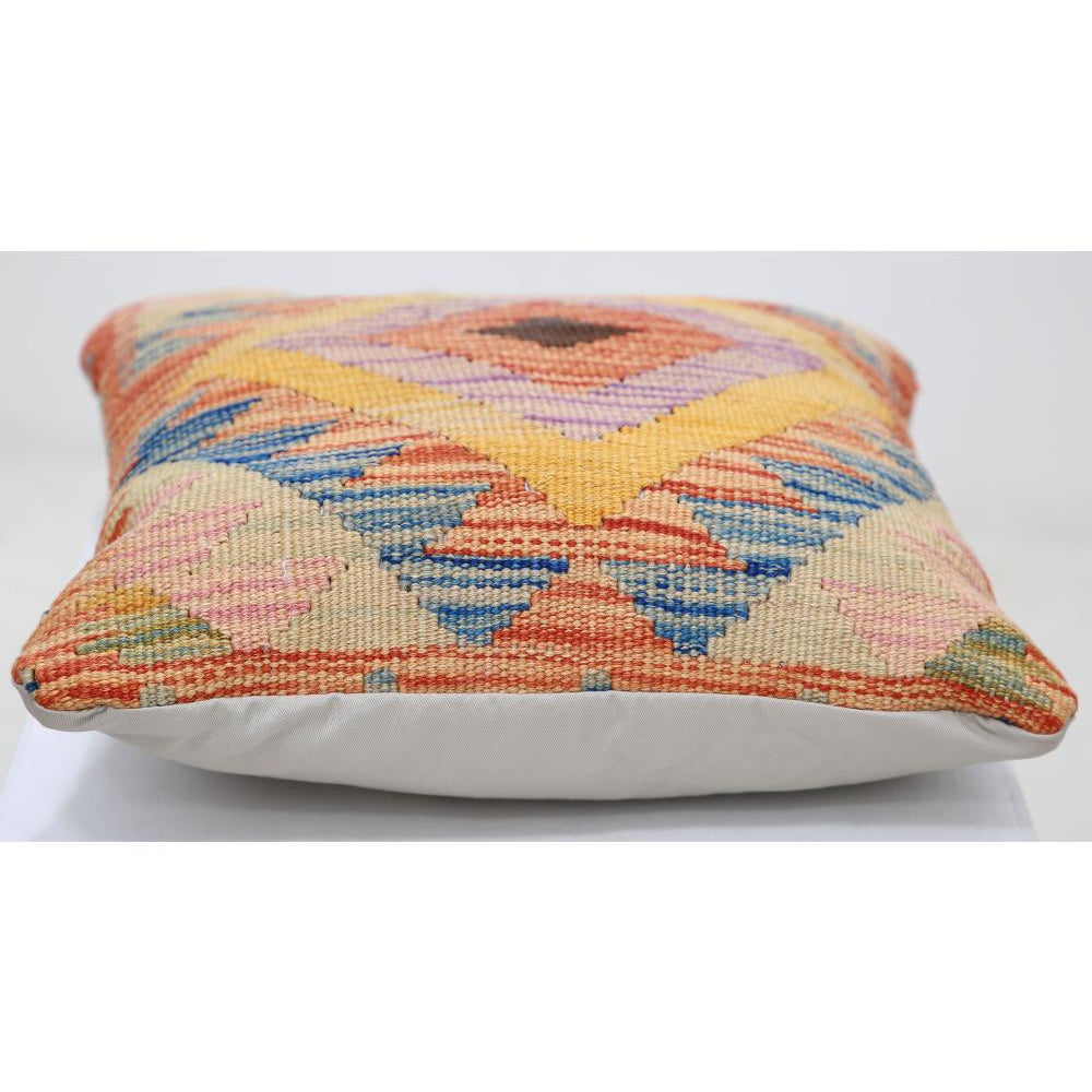 Hand Woven Tribal  Wool Pillow - 1'5'' x 1'5''