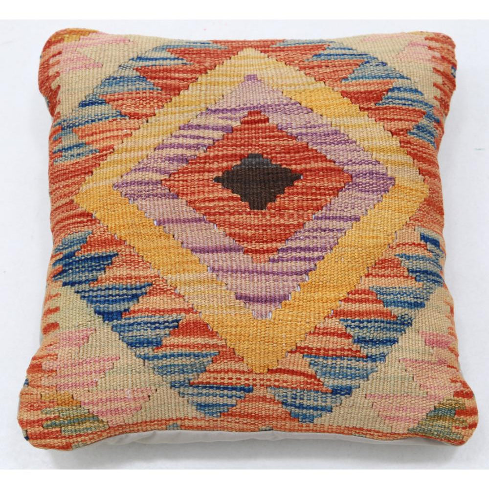 Hand Woven Tribal  Wool Pillow - 1'5'' x 1'5''
