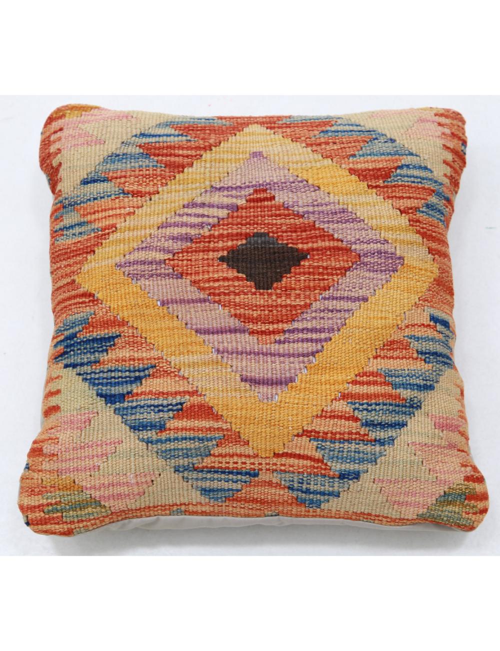 Hand Woven Tribal  Wool Pillow - 1'5'' x 1'5''