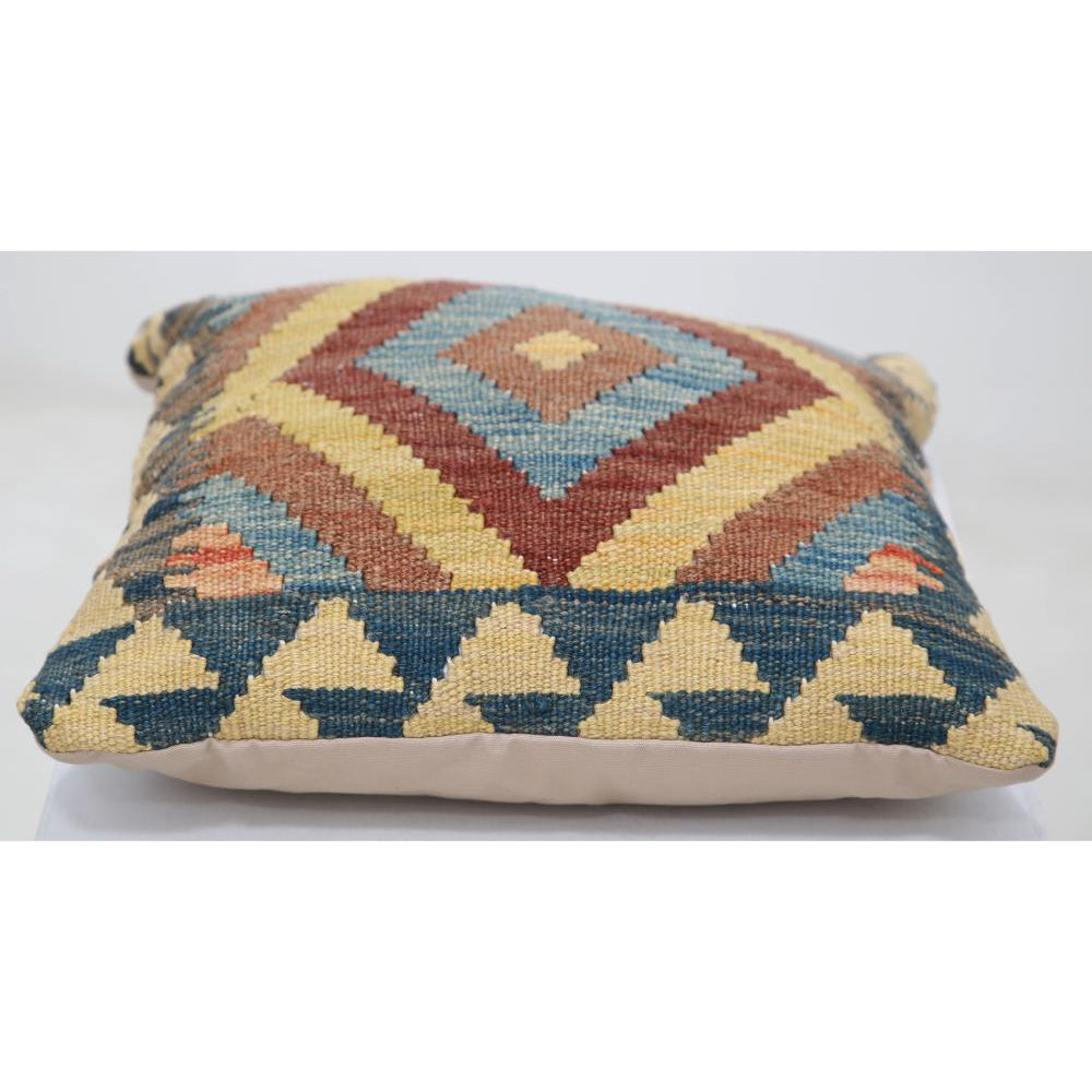 Hand Woven Tribal  Wool Pillow - 1'5'' x 1'5''