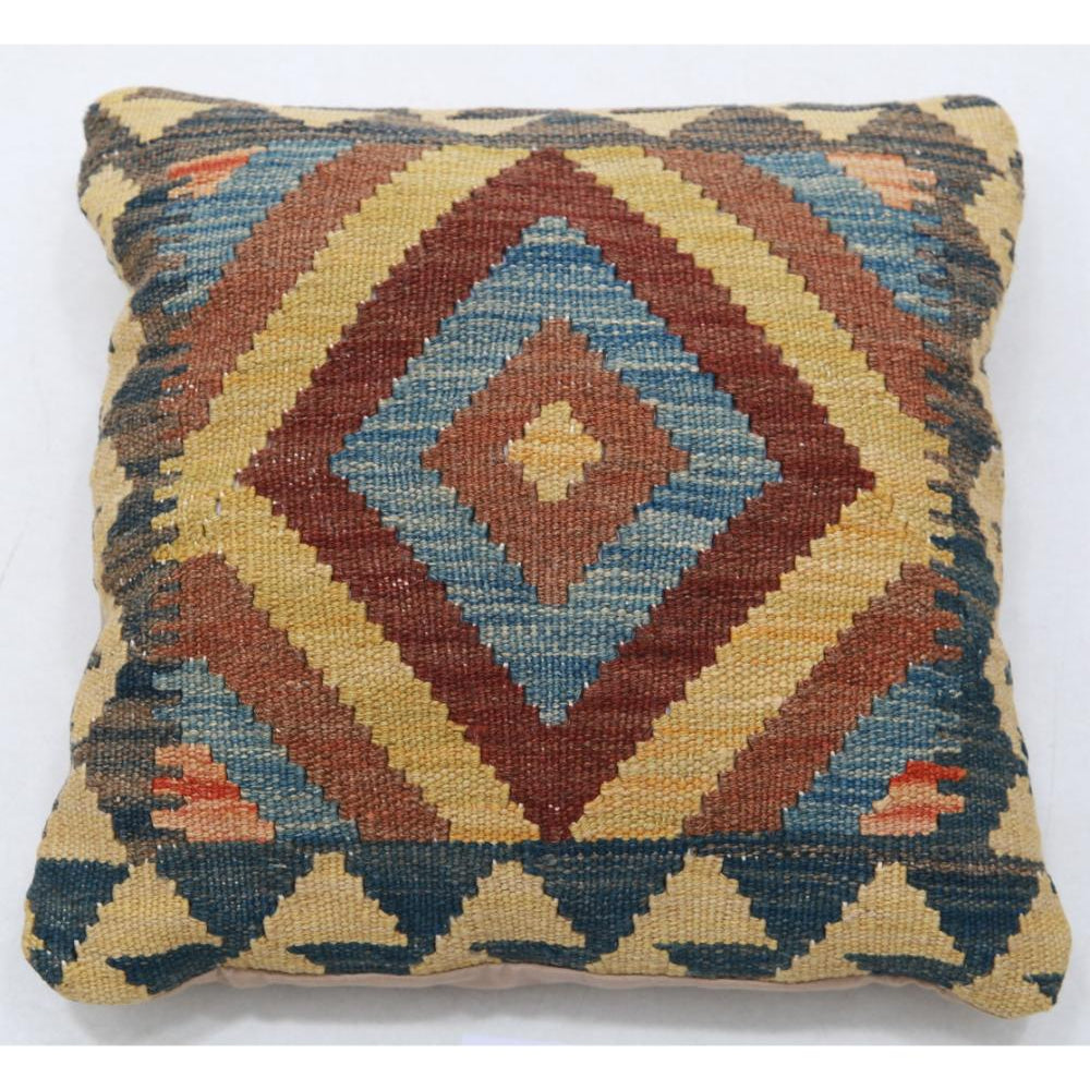 Hand Woven Tribal  Wool Pillow - 1'5'' x 1'5''