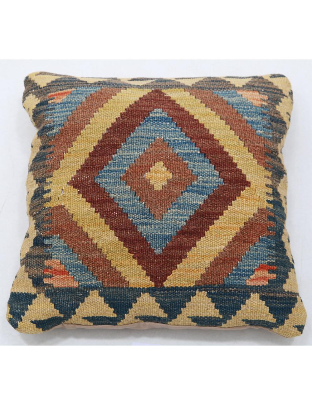 Hand Woven Tribal  Wool Pillow - 1'5'' x 1'5''