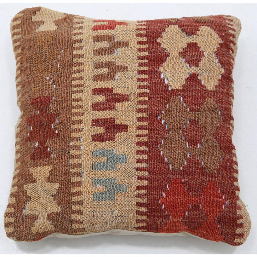 Hand Woven Tribal  Wool Pillow - 1'5'' x 1'5''