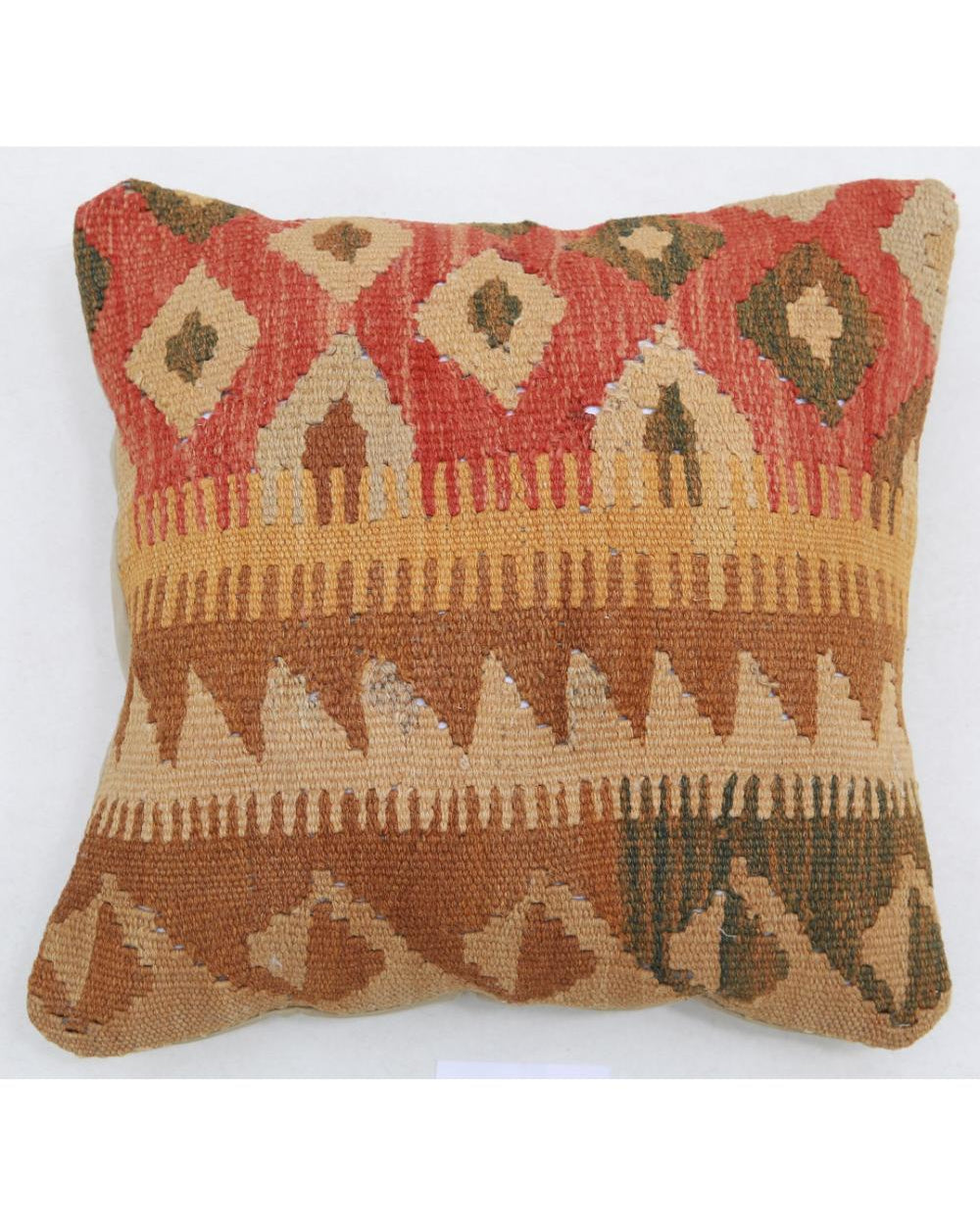 Hand Woven Tribal  Wool Pillow - 1'5'' x 1'5''