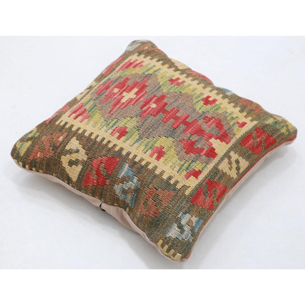 Hand Woven Tribal  Wool Pillow - 1'5'' x 1'5''