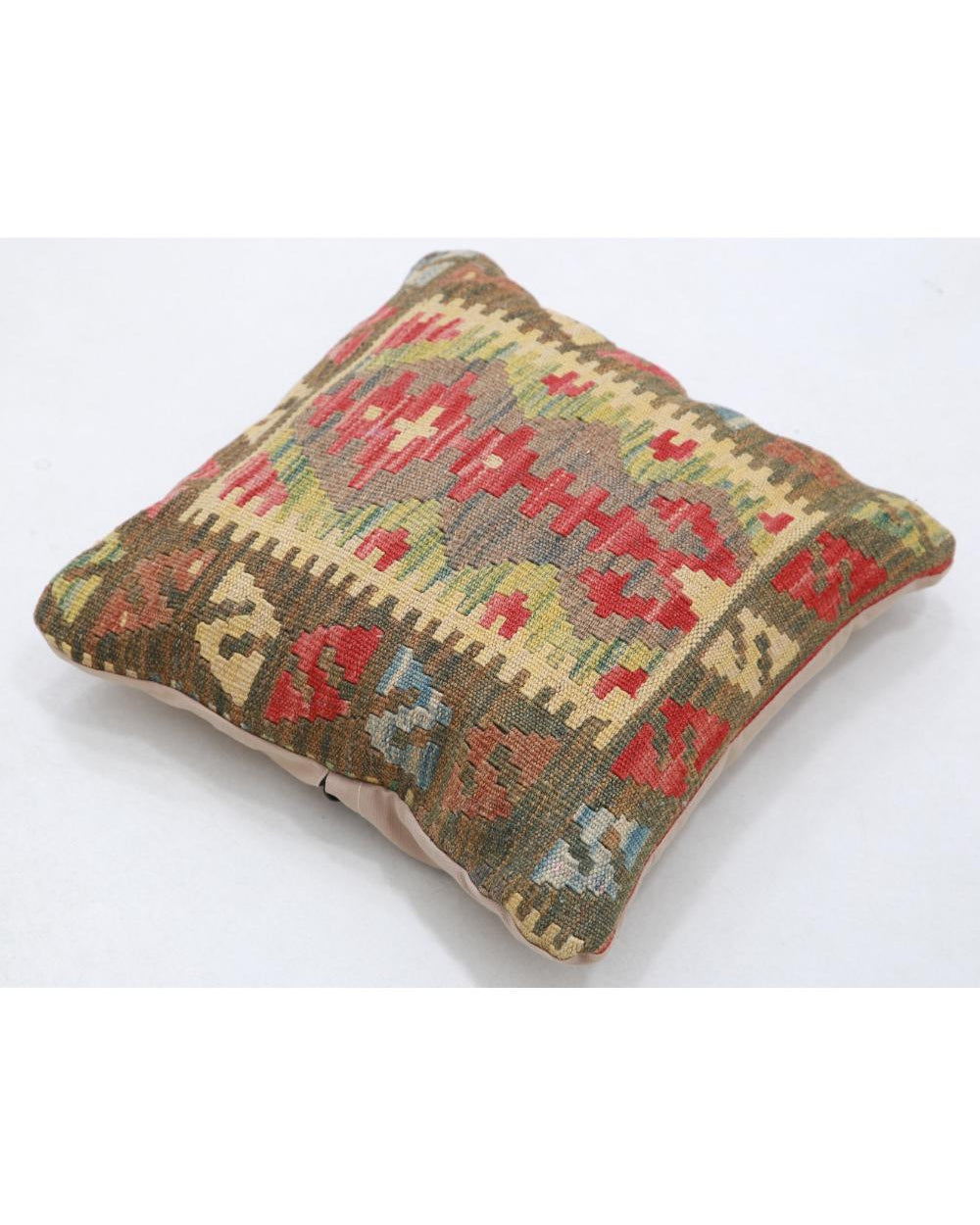 Hand Woven Tribal  Wool Pillow - 1'5'' x 1'5''