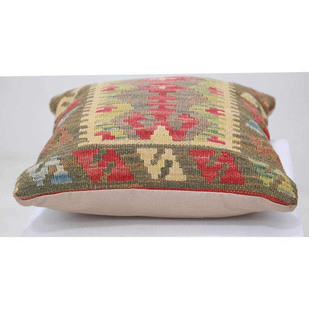 Hand Woven Tribal  Wool Pillow - 1'5'' x 1'5''