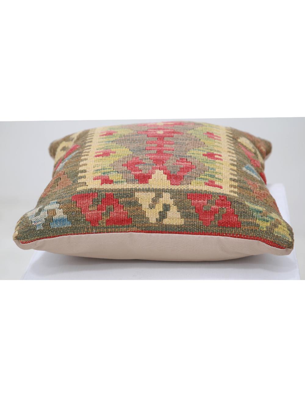 Hand Woven Tribal  Wool Pillow - 1'5'' x 1'5''