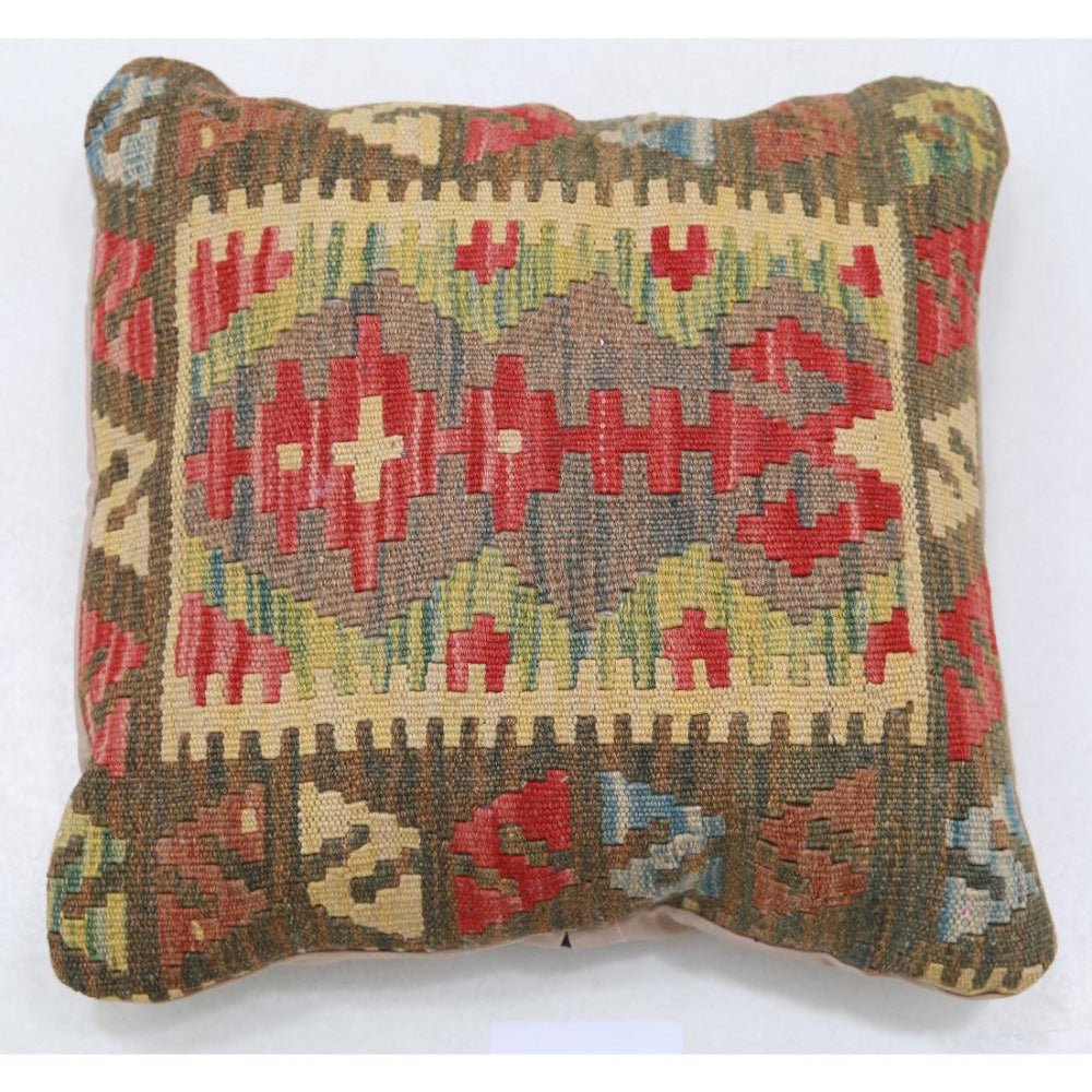 Hand Woven Tribal  Wool Pillow - 1'5'' x 1'5''