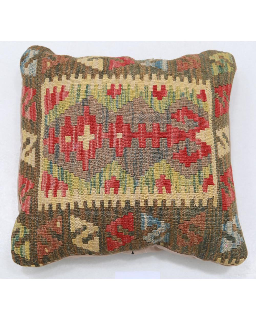 Hand Woven Tribal  Wool Pillow - 1'5'' x 1'5''