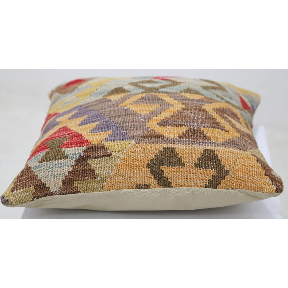 Hand Woven Tribal  Wool Pillow - 1'5'' x 1'5''