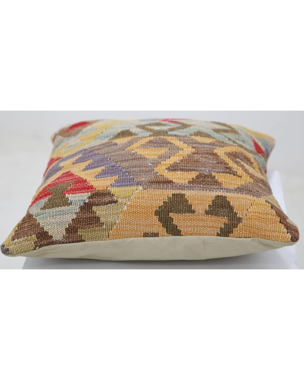 Hand Woven Tribal  Wool Pillow - 1'5'' x 1'5''
