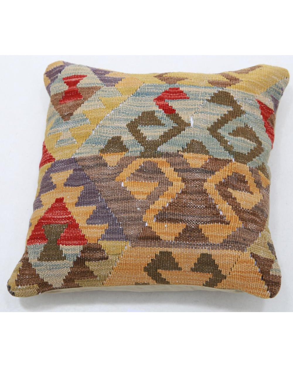 Hand Woven Tribal  Wool Pillow - 1'5'' x 1'5''