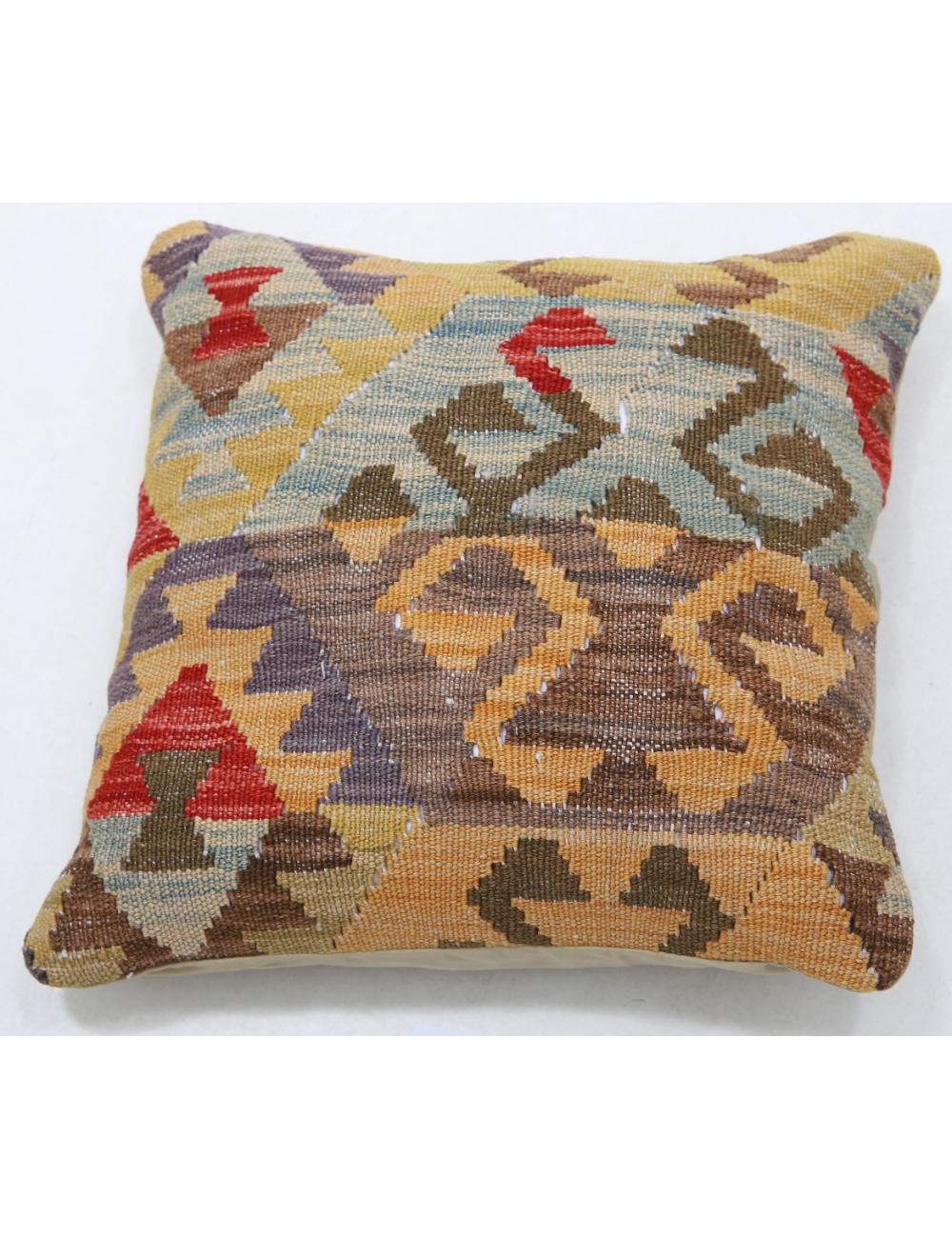 Hand Woven Tribal  Wool Pillow - 1'5'' x 1'5''