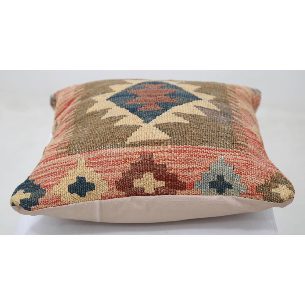 Hand Woven Tribal  Wool Pillow - 1'5'' x 1'5''
