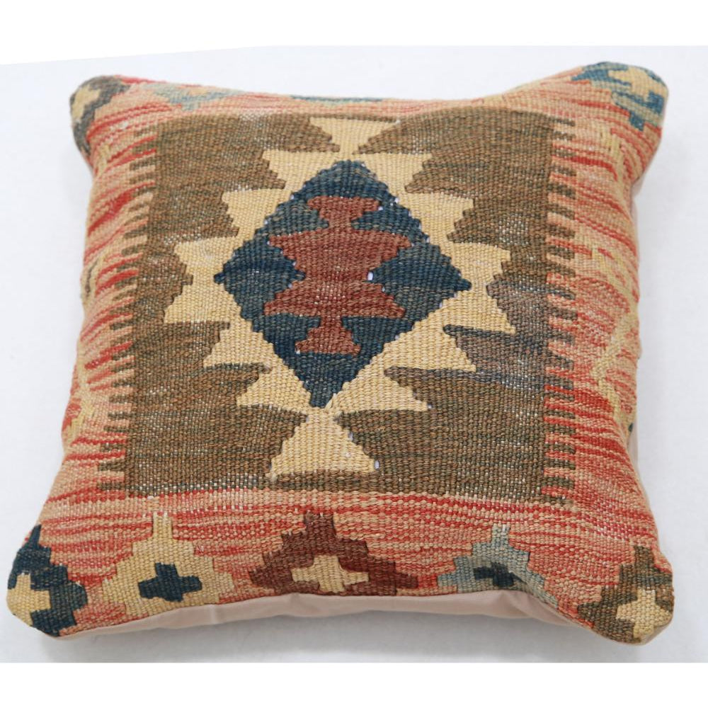 Hand Woven Tribal  Wool Pillow - 1'5'' x 1'5''
