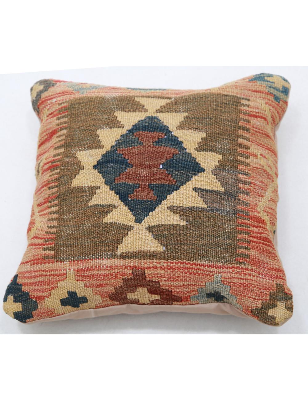 Hand Woven Tribal  Wool Pillow - 1'5'' x 1'5''