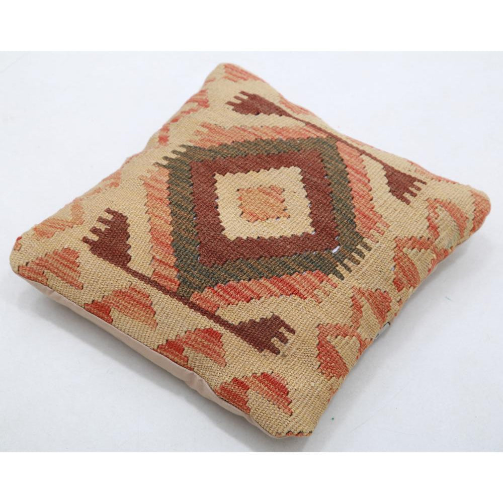 Hand Woven Tribal  Wool Pillow - 1'5'' x 1'5''